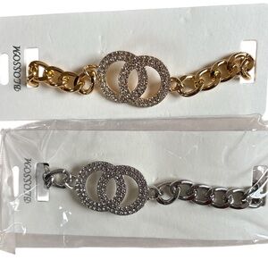 Adjustable Circle Crystal Bracelet